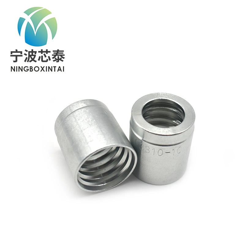 SAE Stainless Steel Hydraulic Hose Fitting Connector R1, R2, 1sn, 2sn Hose Pipe Fitting Ferrule Price Custom OEM ODM China Factory Manufacturer