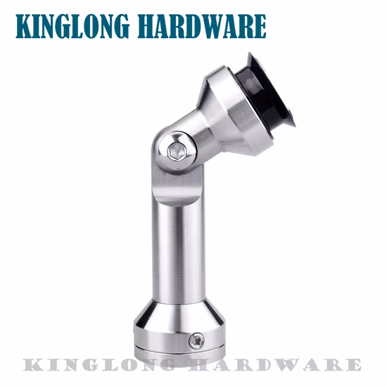 고품질 스테인레스 스틸 벽 장착형 유리 피팅, 유리 도어 힌지, 이중 조절 가능한 유리 커넥터